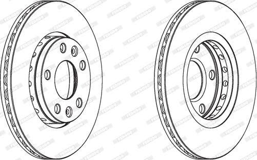 Ferodo DDF1728 - Disc frana aaoparts.ro