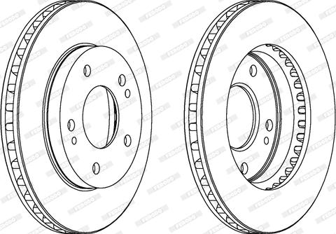 Ferodo DDF824 - Disc frana aaoparts.ro