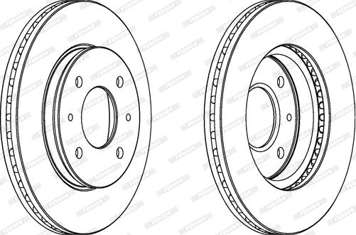 Ferodo DDF391 - Disc frana aaoparts.ro