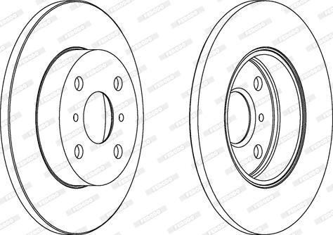 Ferodo DDF346 - Disc frana aaoparts.ro
