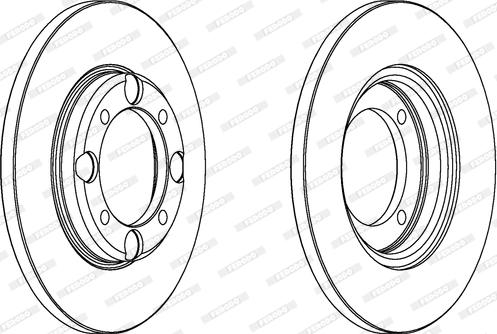 Ferodo DDF343 - Disc frana aaoparts.ro