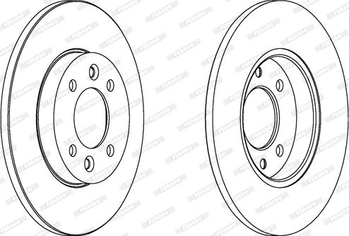 Ferodo DDF361 - Disc frana aaoparts.ro