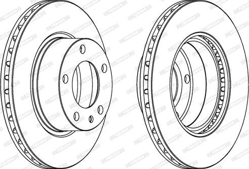 Ferodo DDF325 - Disc frana aaoparts.ro