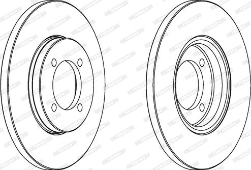 Ferodo DDF379 - Disc frana aaoparts.ro