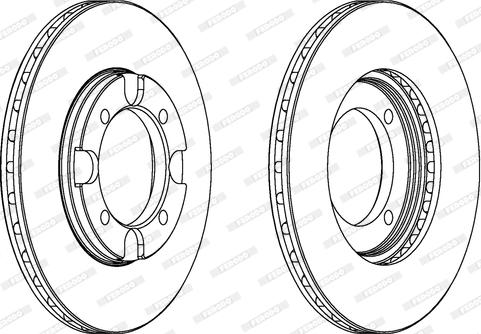 Ferodo DDF293 - Disc frana aaoparts.ro