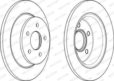 Ferodo DDF2058C - Disc frana aaoparts.ro