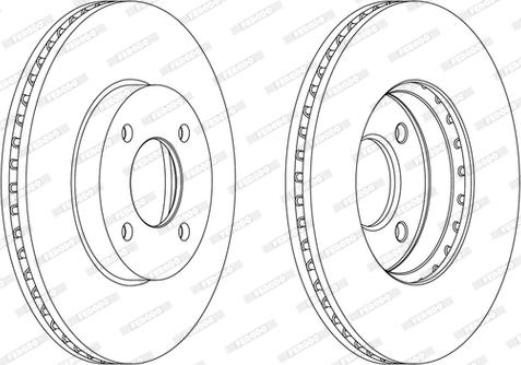 Ferodo DDF2068C - Disc frana aaoparts.ro