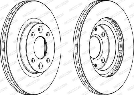 Ferodo DDF2327C - Disc frana aaoparts.ro