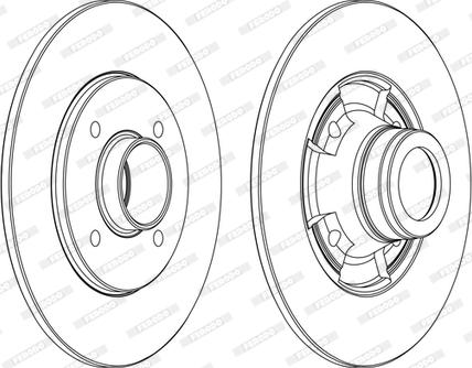 Ferodo DDF752C - Disc frana aaoparts.ro