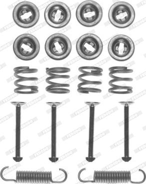 Ferodo FBA92 - Set accesorii, sabot de frana aaoparts.ro