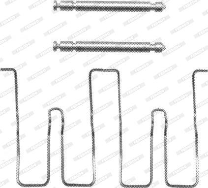 Ferodo FBA495 - Set accesorii, placute frana aaoparts.ro