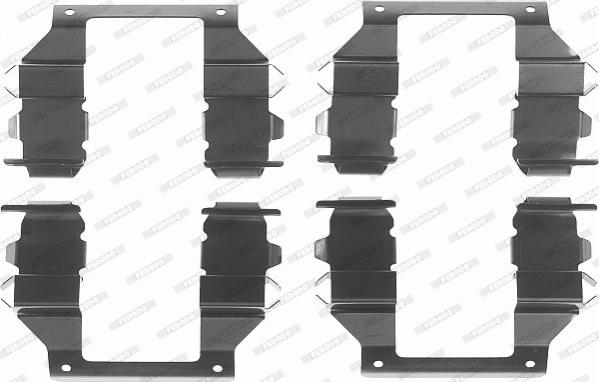 Ferodo FBA491 - Set accesorii, placute frana aaoparts.ro
