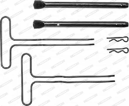 Ferodo FBA493 - Set accesorii, placute frana aaoparts.ro