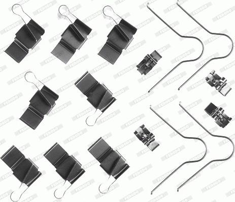 Ferodo FBA480 - Set accesorii, placute frana aaoparts.ro