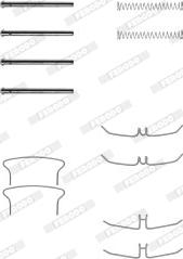 Ferodo FBA421 - Set accesorii, placute frana aaoparts.ro