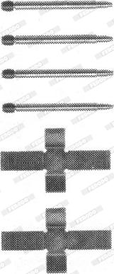 Ferodo FBA422 - Set accesorii, placute frana aaoparts.ro