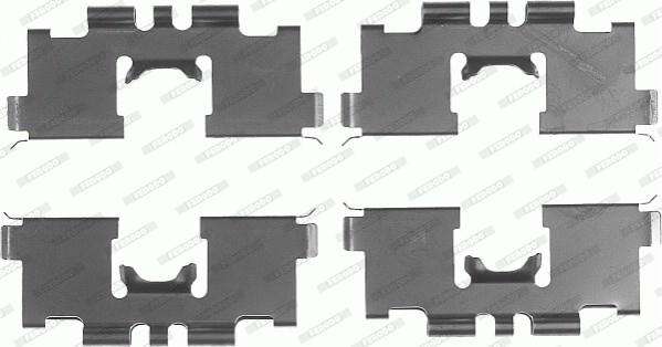 Ferodo FBA471 - Set accesorii, placute frana aaoparts.ro