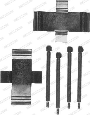 Ferodo FBA552 - Set accesorii, placute frana aaoparts.ro