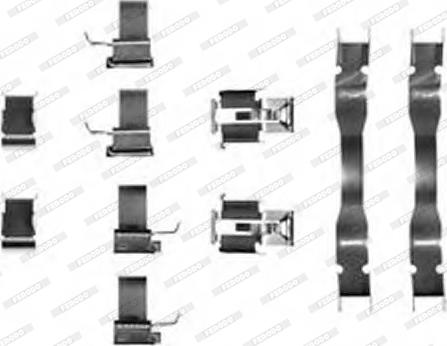Ferodo FBA568 - Set accesorii, placute frana aaoparts.ro