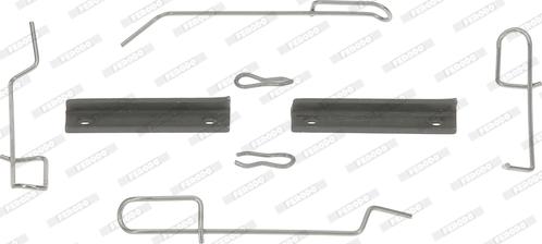 Ferodo FBA504 - Set accesorii, placute frana aaoparts.ro