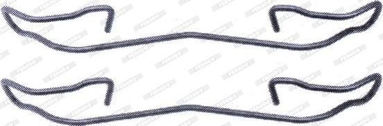 Ferodo FBA534 - Set accesorii, placute frana aaoparts.ro