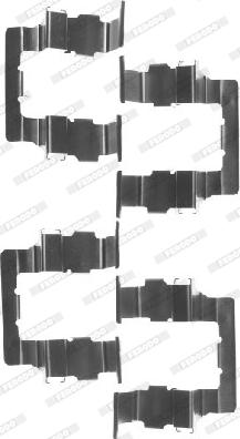 Ferodo FBA571 - Set accesorii, placute frana aaoparts.ro
