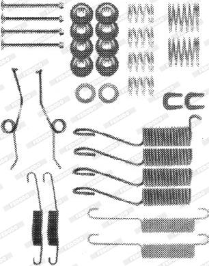 Ferodo FBA68 - Set accesorii, sabot de frana aaoparts.ro