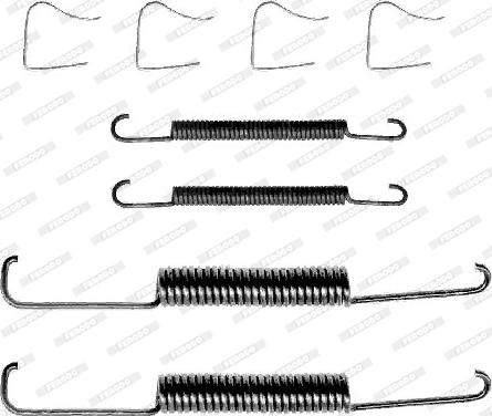 Ferodo FBA144 - Set accesorii, sabot de frana aaoparts.ro