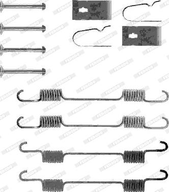 Ferodo FBA14 - Set accesorii, sabot de frana aaoparts.ro