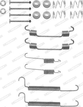 Ferodo FBA212 - Set accesorii, sabot de frana aaoparts.ro