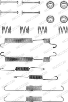 Ferodo FBA224 - Set accesorii, sabot de frana aaoparts.ro