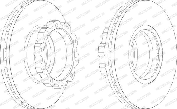 Ferodo FCR160A - Disc frana aaoparts.ro