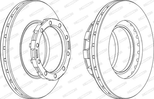 Ferodo FCR168A - Disc frana aaoparts.ro