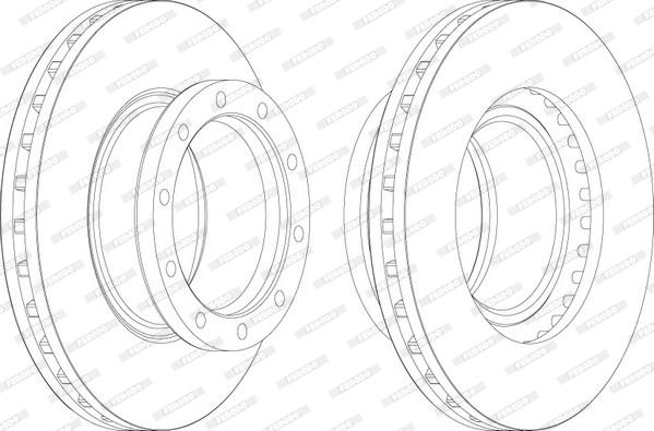 Ferodo FCR167A - Disc frana aaoparts.ro