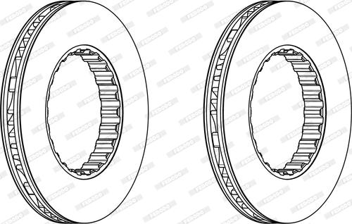 Ferodo FCR348A - Disc frana aaoparts.ro