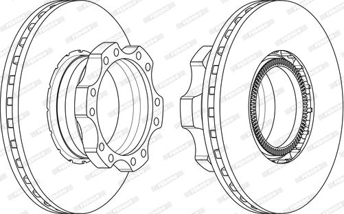 Ferodo FCR302A - Disc frana aaoparts.ro