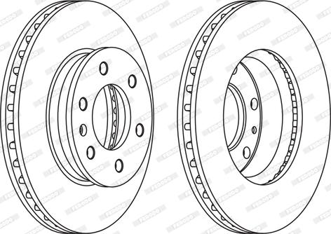 Ferodo FCR310A - Disc frana aaoparts.ro