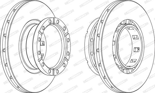 Ferodo FCR318A - Disc frana aaoparts.ro