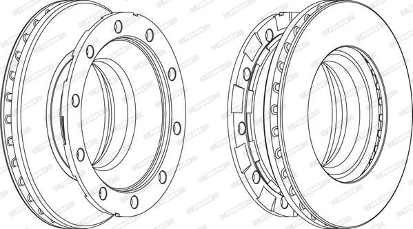 Ferodo FCR336A - Disc frana aaoparts.ro