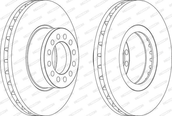 Ferodo FCR331A - Disc frana aaoparts.ro