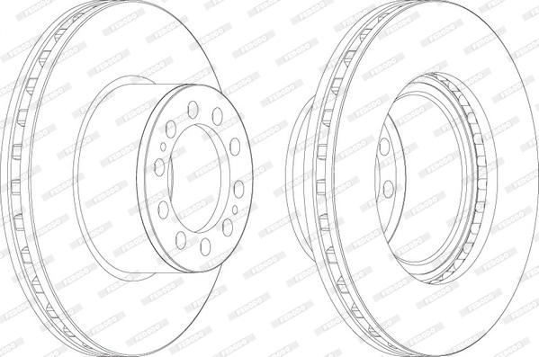 Ferodo FCR323A - Disc frana aaoparts.ro