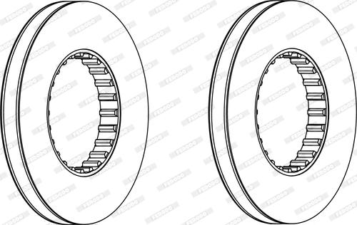 Ferodo FCR249A - Disc frana aaoparts.ro