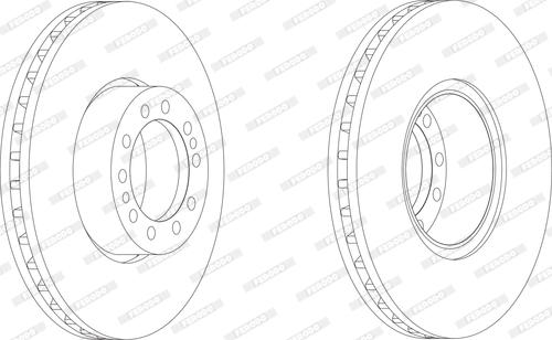 Ferodo FCR244A - Disc frana aaoparts.ro