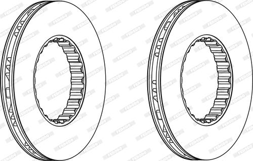 Ferodo FCR259A - Disc frana aaoparts.ro