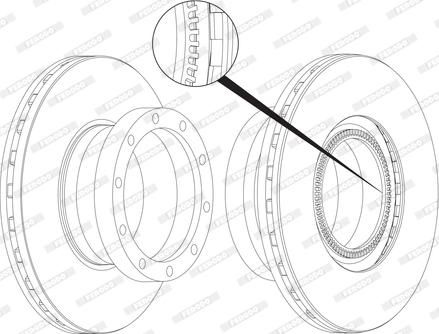 Ferodo FCR258A - Disc frana aaoparts.ro