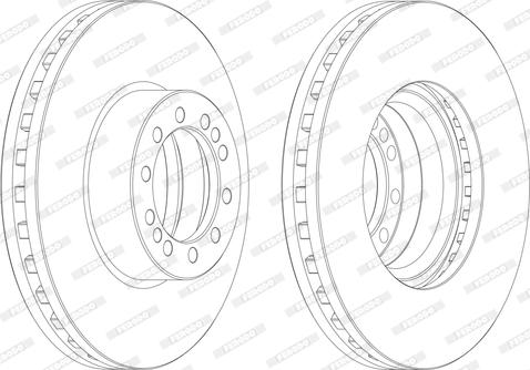 Ferodo FCR257A - Disc frana aaoparts.ro