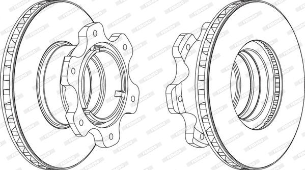 Ferodo FCR208A - Disc frana aaoparts.ro