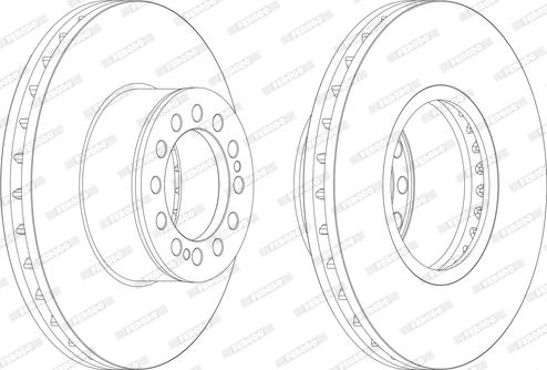 Ferodo FCR214A - Disc frana aaoparts.ro