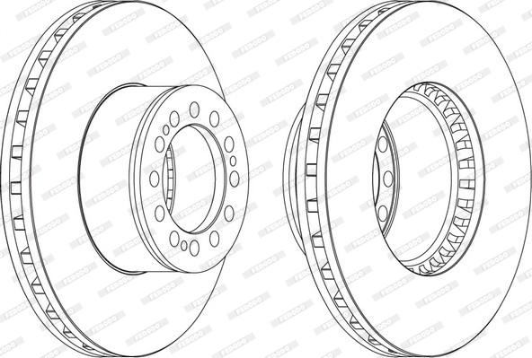 Ferodo FCR212A - Disc frana aaoparts.ro