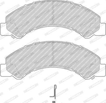 Ferodo FCV5000B - Set placute frana,frana disc aaoparts.ro